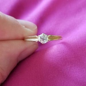 14k Solid Gold Engagement Ring